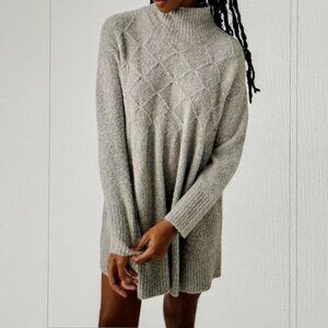 FREE PEOPLE Heather Grey JACI Sweater Dress New with Tags